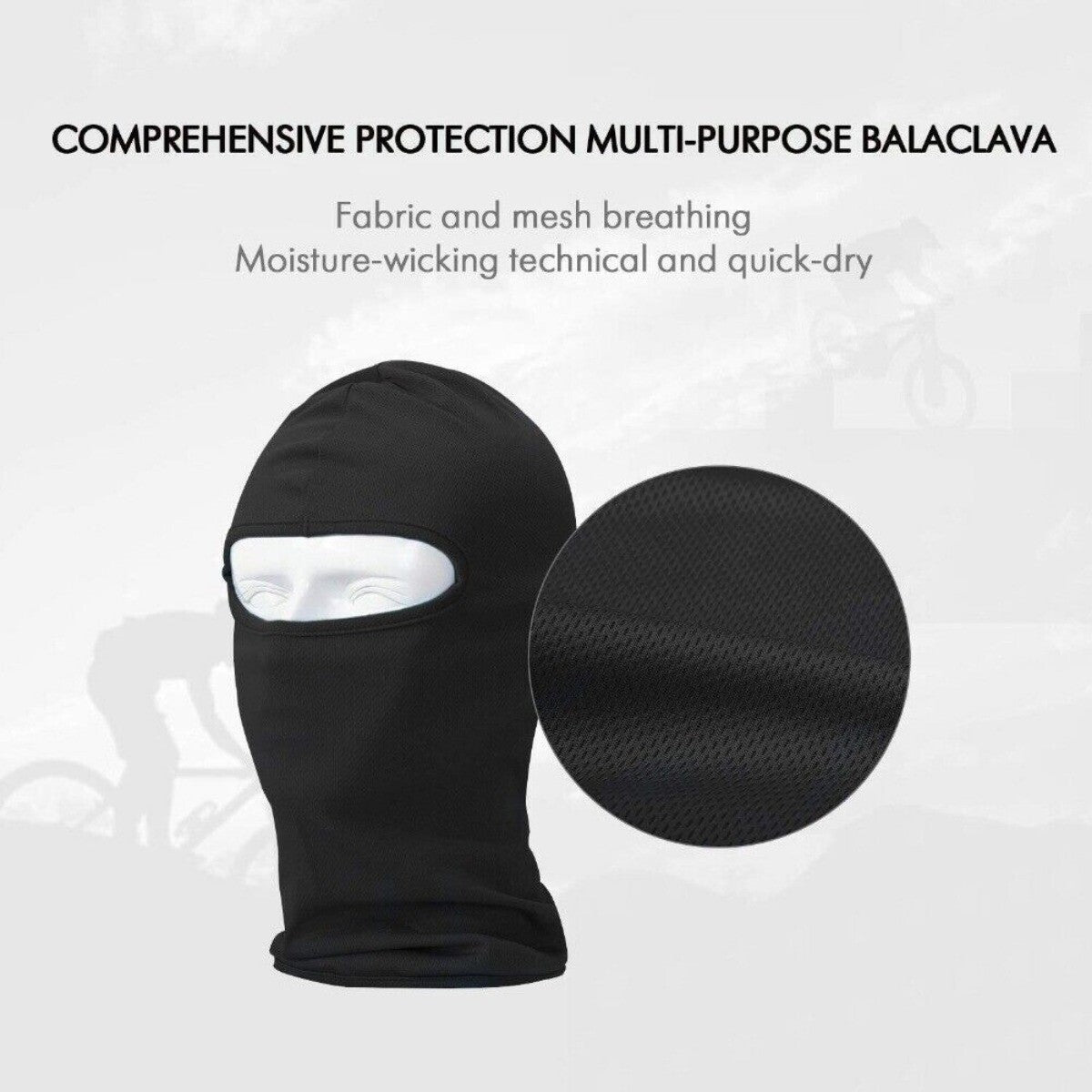 Breathable Full Face Ski Mask Balaclava for Outdoor Activities - Unisex