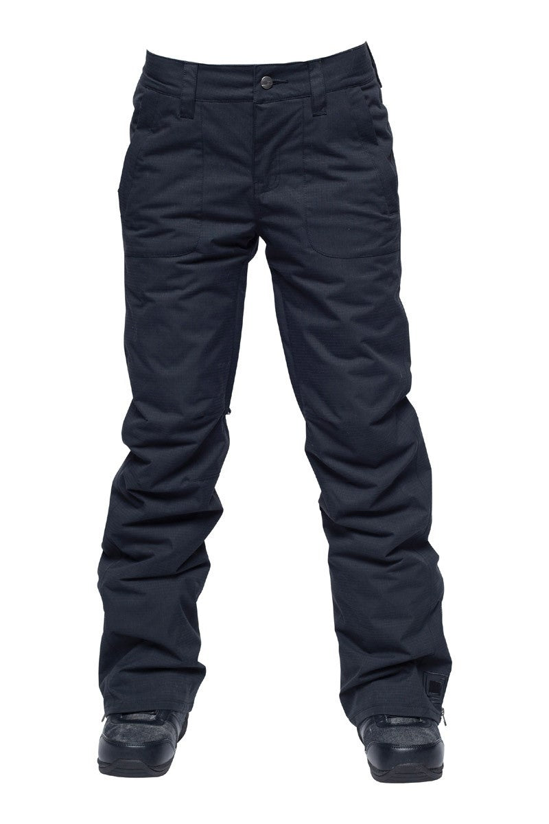 Women's Insulated Snowboard Pants - Waterproof & Breathable Ski Gear, Black, Small
