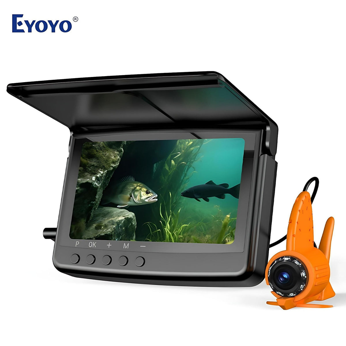 Underwater Fishing Camera 5-Inch HD DVR Fish Finder with Night Vision