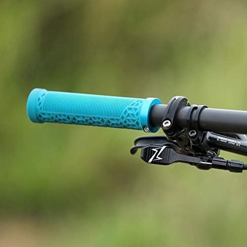 Mountain Bike Handlebar Grips with Lock-On Clamp - Durable and Comfortable, Brown
