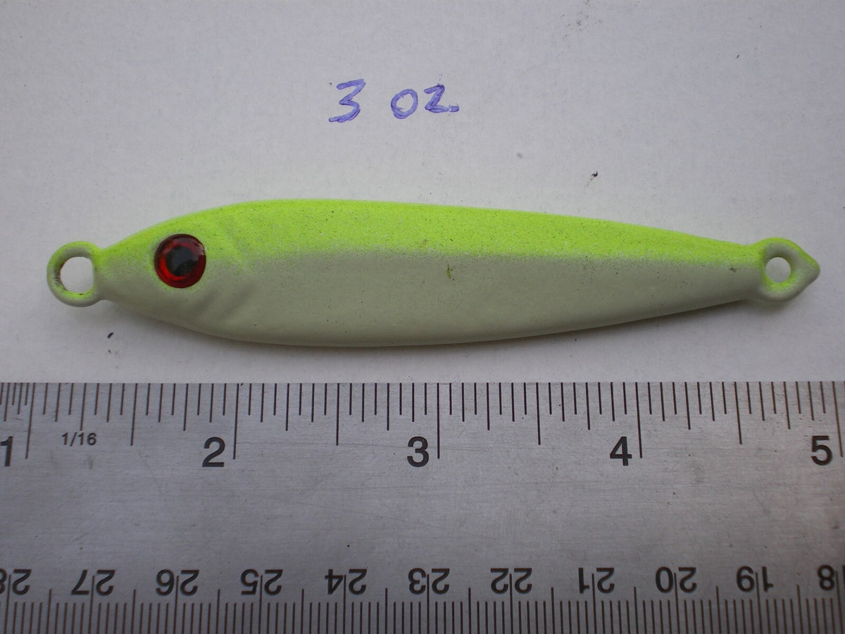 Saltwater Fishing Lure Spoon Set - 5 Multi-Color Lead-Free Jigs, 3 Oz