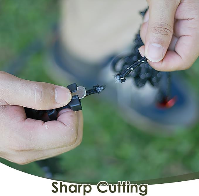 Multifunctional Survival Paracord Wristband with Compass Fire Starter Whistle