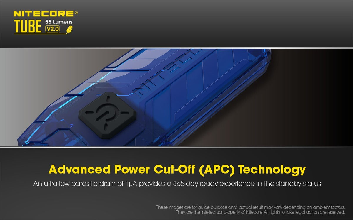USB Rechargeable Keychain Flashlight - 55 Lumen Compact LED Light