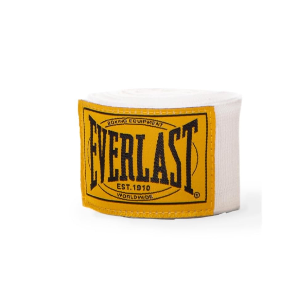 Everlast 1910 Boxing Hand Wraps - 180 Inch Cotton Support for Men & Women
