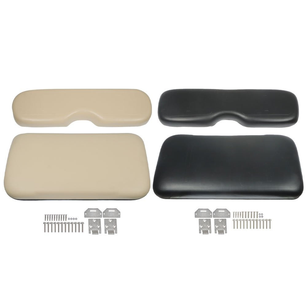 Golf Cart Seat Cushions for EZGO TXT Medalist 1993-2013 Front & Back Set with Hardware