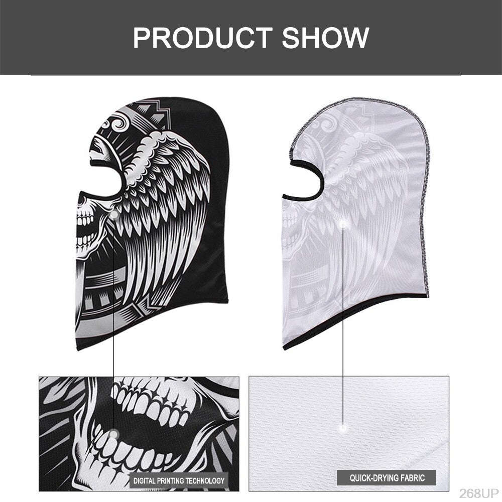 Unisex Full Face Skull Mask Balaclava for Motorcycle & Outdoor Sports