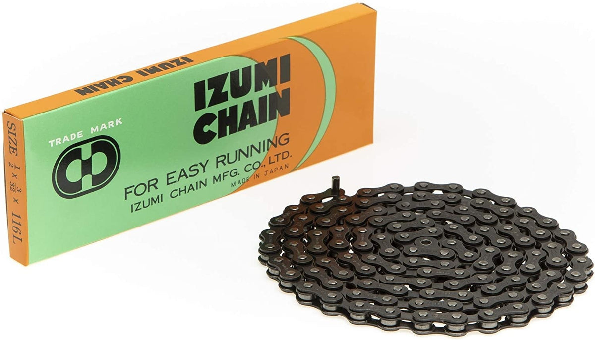 BMX Bicycle Chain 1/2" x 3/32" 116 Links Black Oxide Made in Japan
