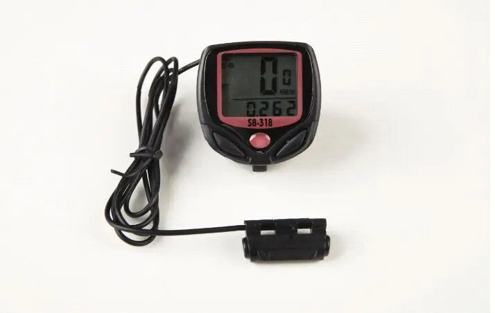 Digital Bicycle Speedometer Odometer with Waterproof LCD, MPH & KMH