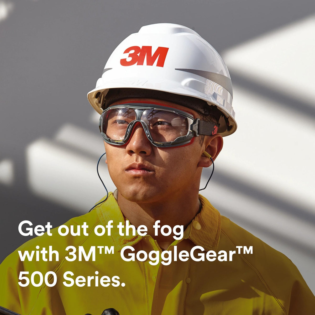 3M GoggleGear 500 Series Anti-Fog Safety Goggles Gray Scotchgard