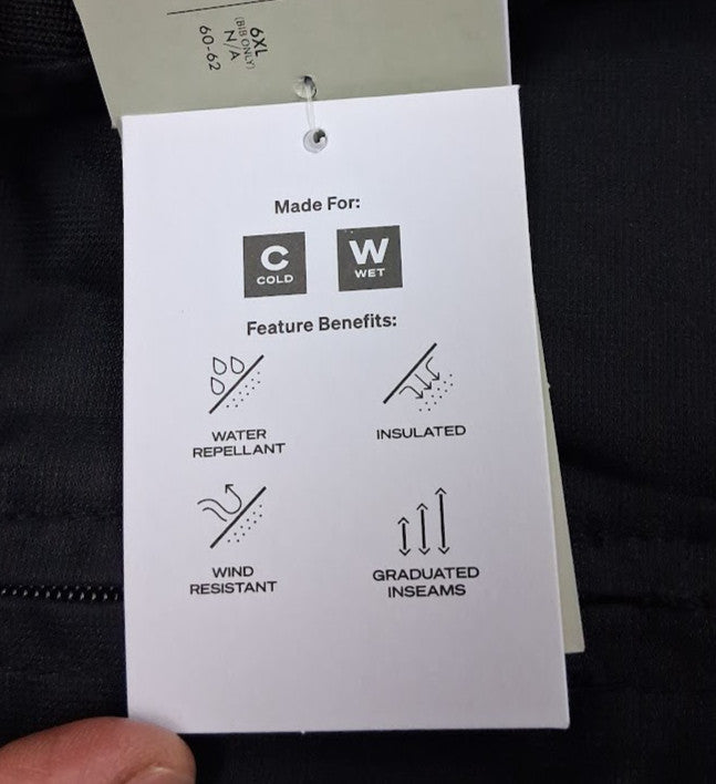Women's Insulated Bib Overalls - Black, Large, 31-Inch Inseam, Waterproof Workwear