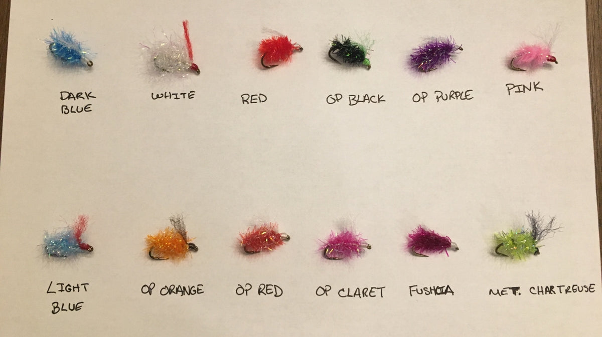 12 Size 4 Strong Mustad Salmon Steelhead Egg Flies with Dressings