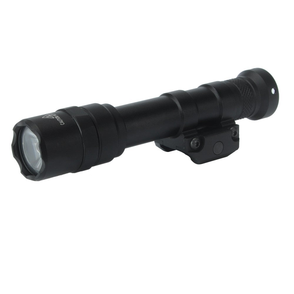 Tactical Rifle Flashlight with Remote Pressure Switch - High Lumens, Weatherproof, Mount
