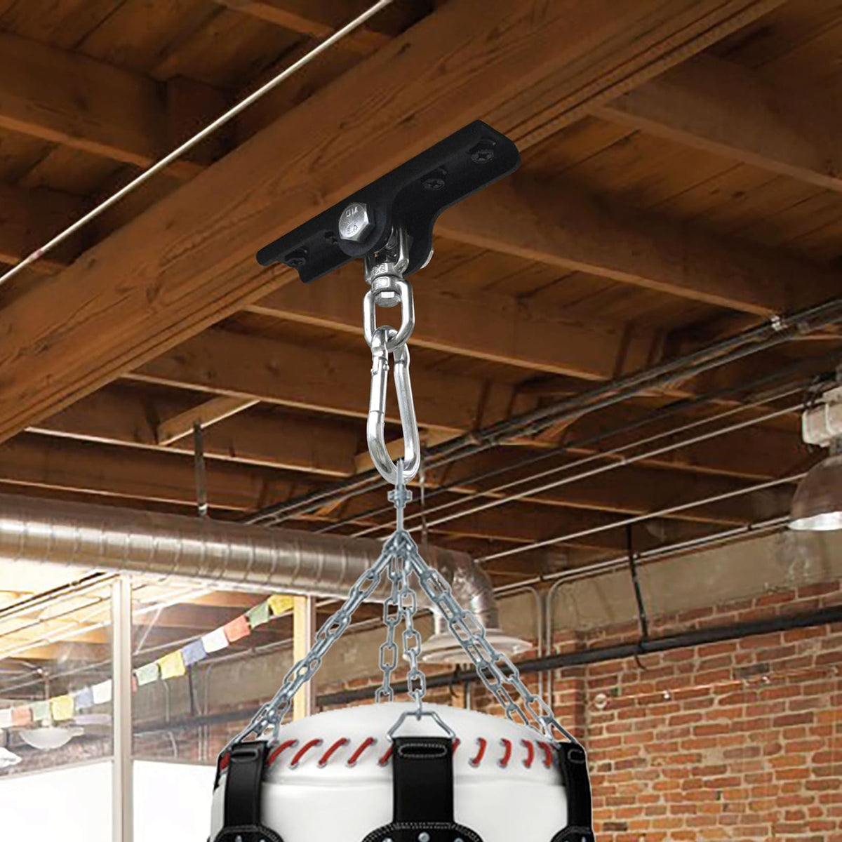 Heavy Duty Boxing Bag Mount - Heavy Bag Hanger with 360° Swivel and Secure Steel Construction