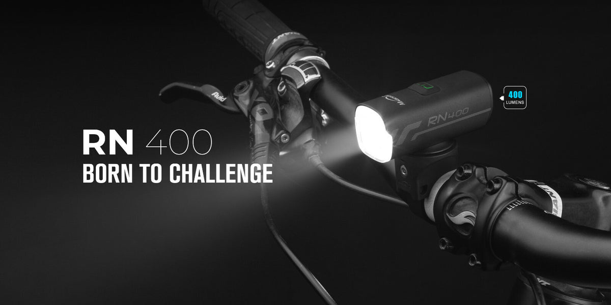 Rechargeable Bike Headlight & Tail Light Set - Waterproof, 400 Lumens