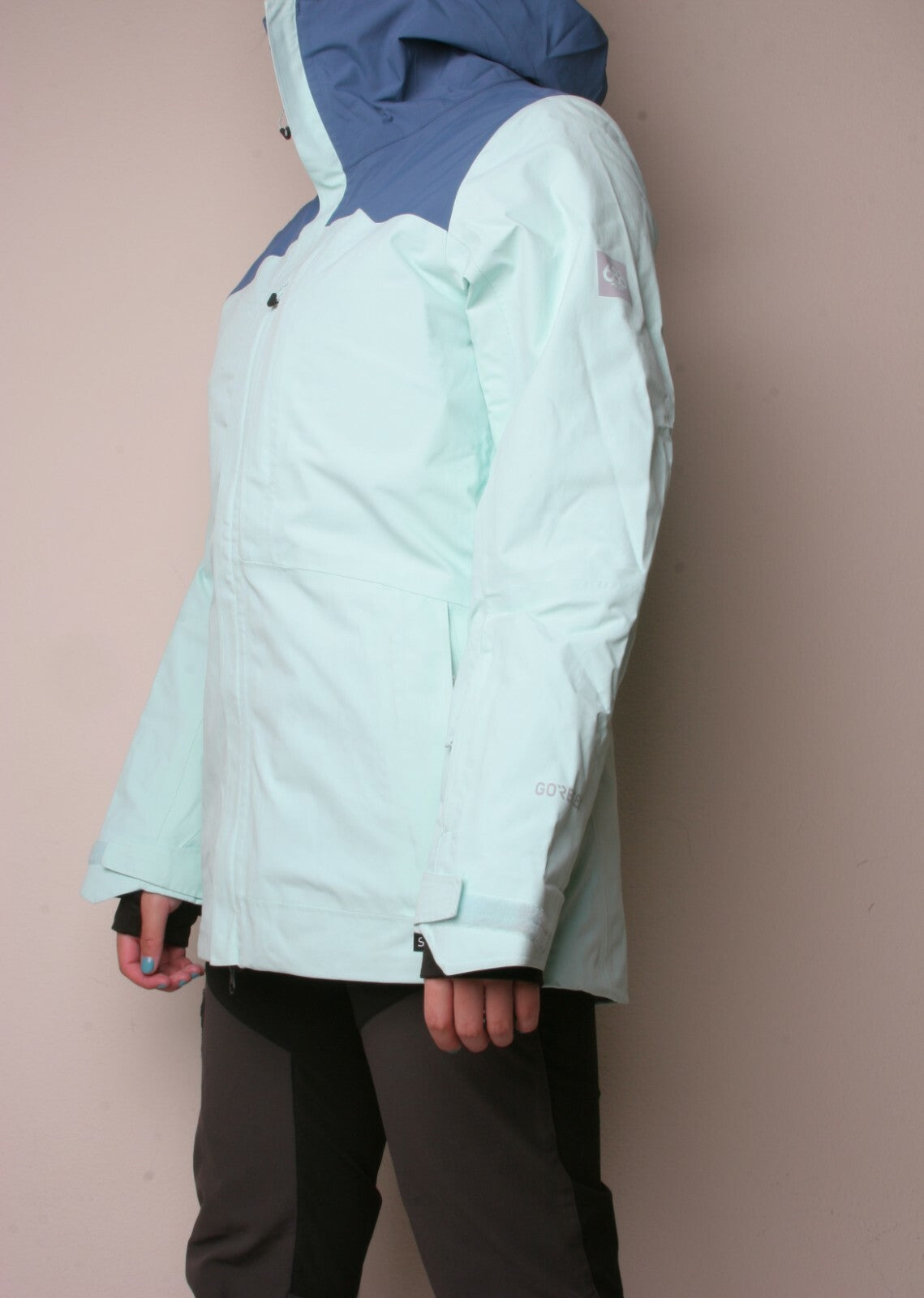 Women Glacier Gore-Tex Snowboard Jacket Seaglass Insulated Ski Coat