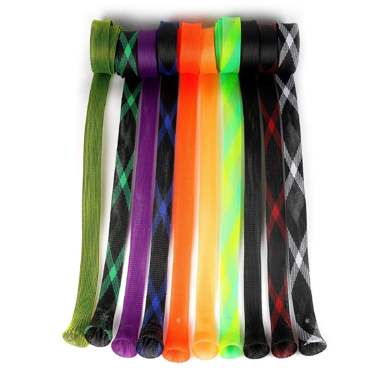 Fishing Rod Sleeve Cover Protector 10PCS Extensible Waterproof PET Material