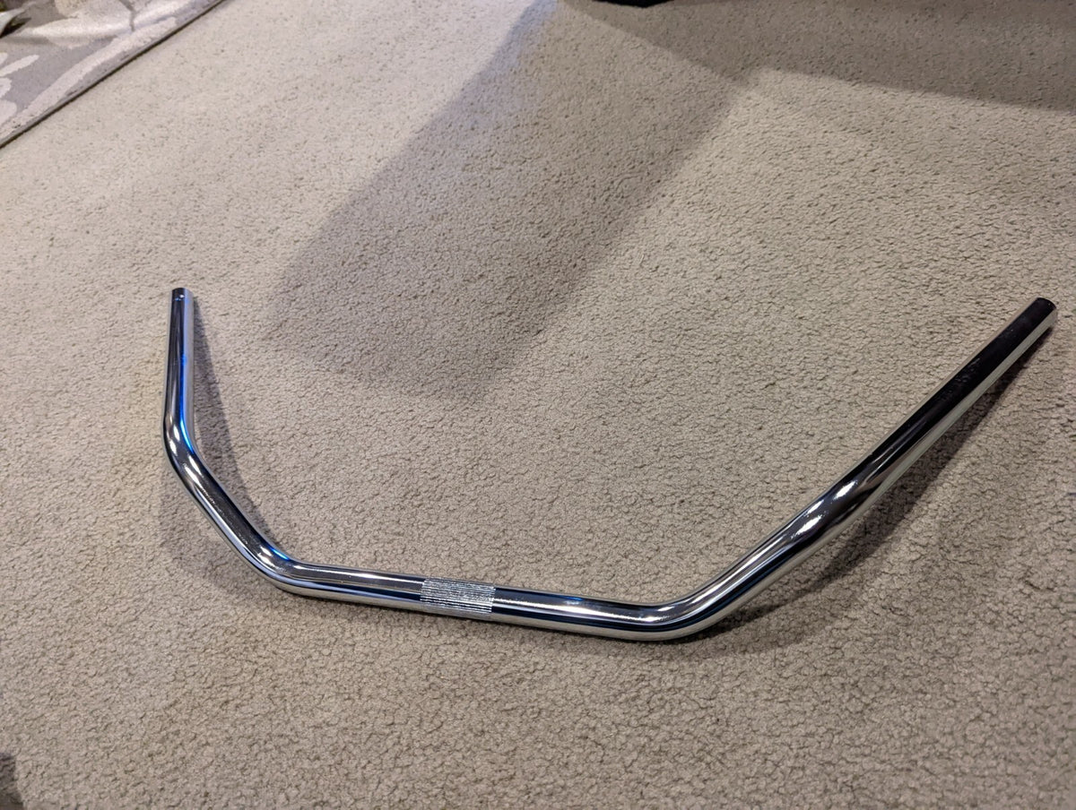 Chrome Beach Cruiser Handlebar 22.2mm 10 Inch Pullback Bicycle Bar