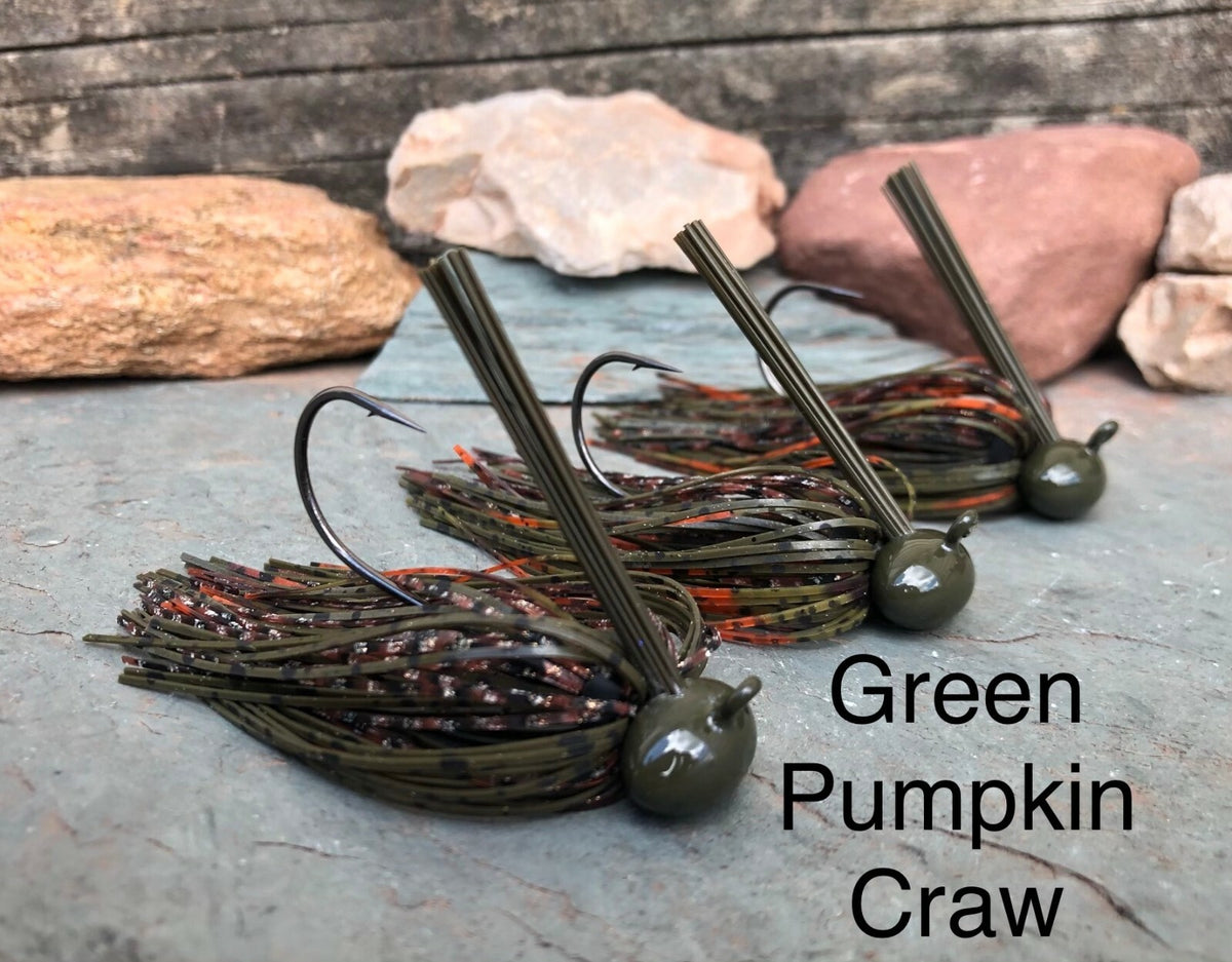 Bass Fishing Football Jigs Set - Multiple Colors & Weights