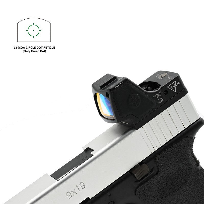 High Value Green Reticle for 9mm Pistols - Holy Warrior HD