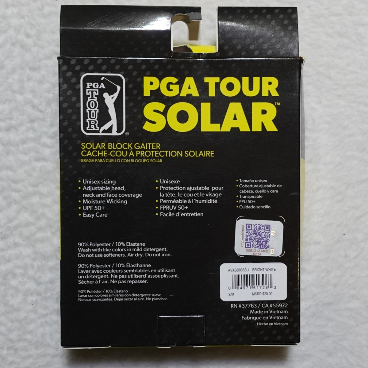 Unisex Solar Block Gaiter with UPF 50+ Sun Protection for Golf and Outdoor Activities - Pack of 2