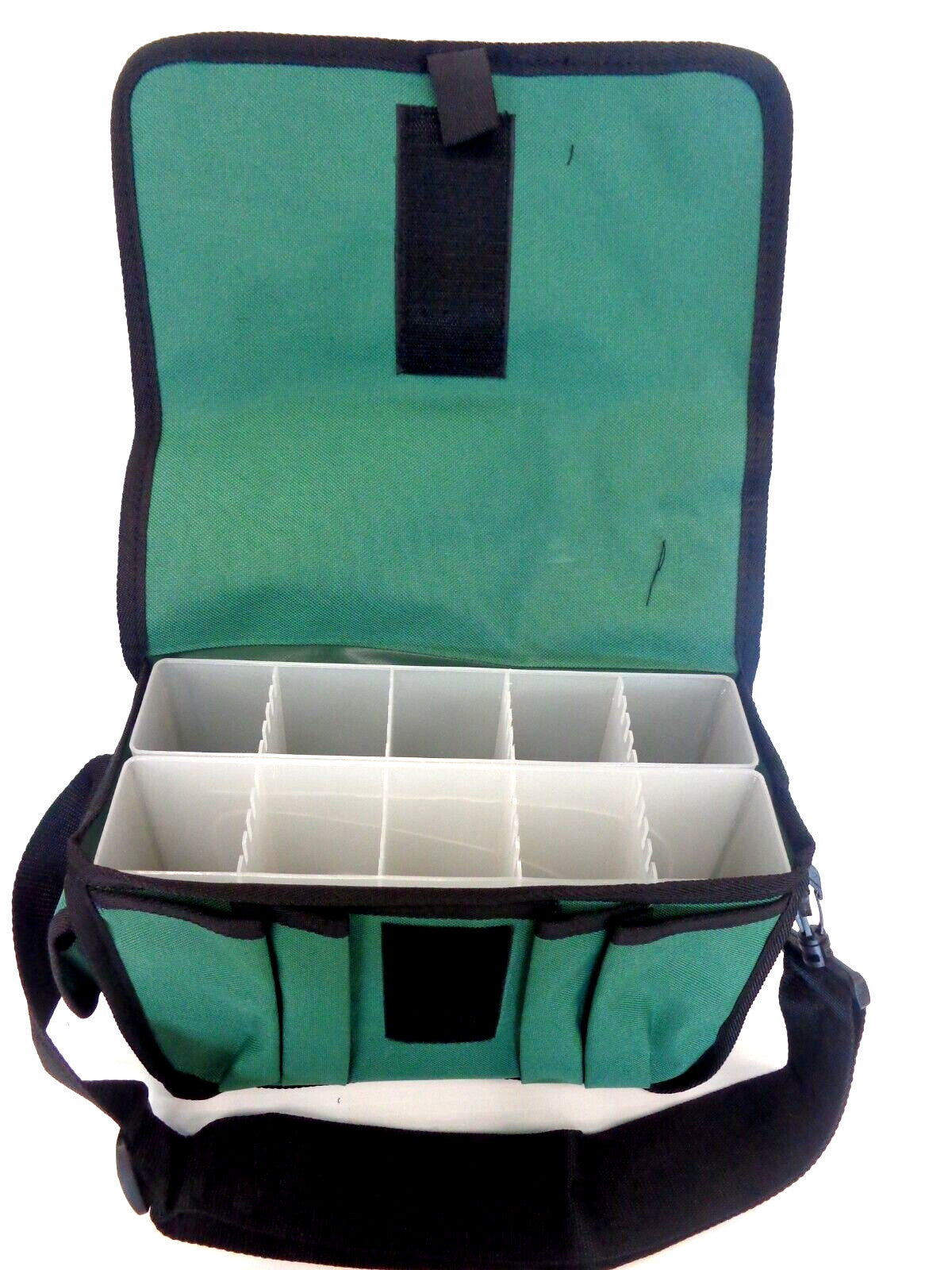 Large Surf Tackle Bag with 10 Tube Compartments - Waterproof Fishing Storage