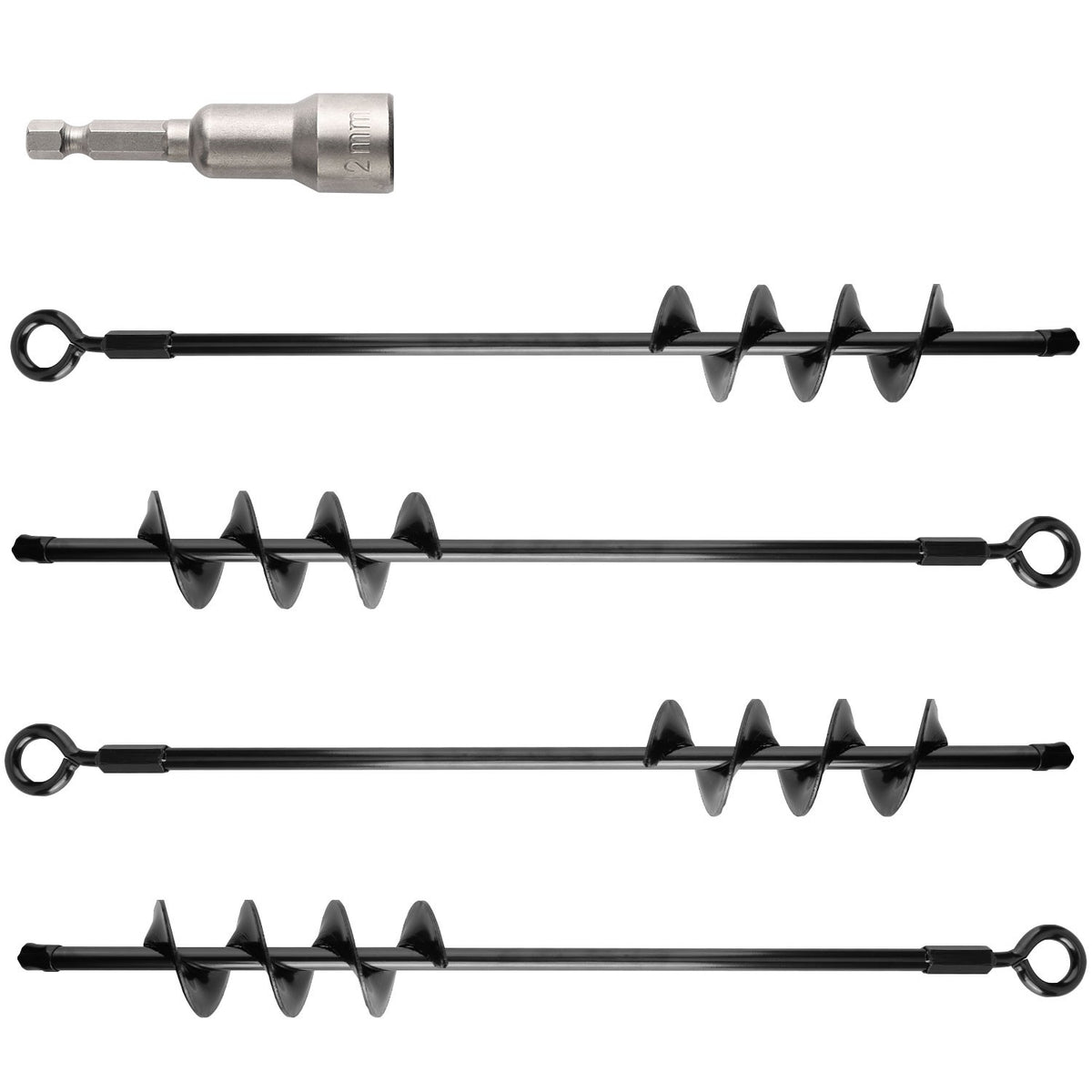 Heavy Duty Ground Anchors 4 Pack for Trampolines and Outdoor Structures