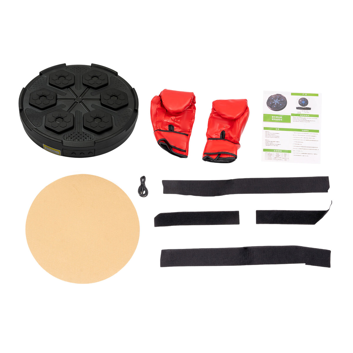 Bluetooth Boxing Target with Music & Light for Stress Relief and Training