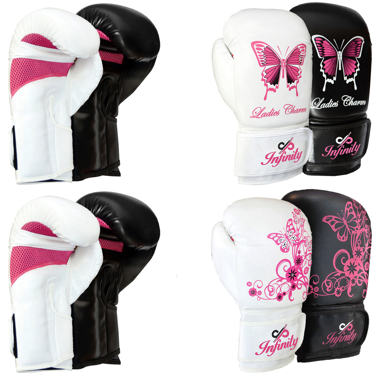 Women's Boxing Gloves MMA Training Punching Mitts Bag Gloves Muay Thai