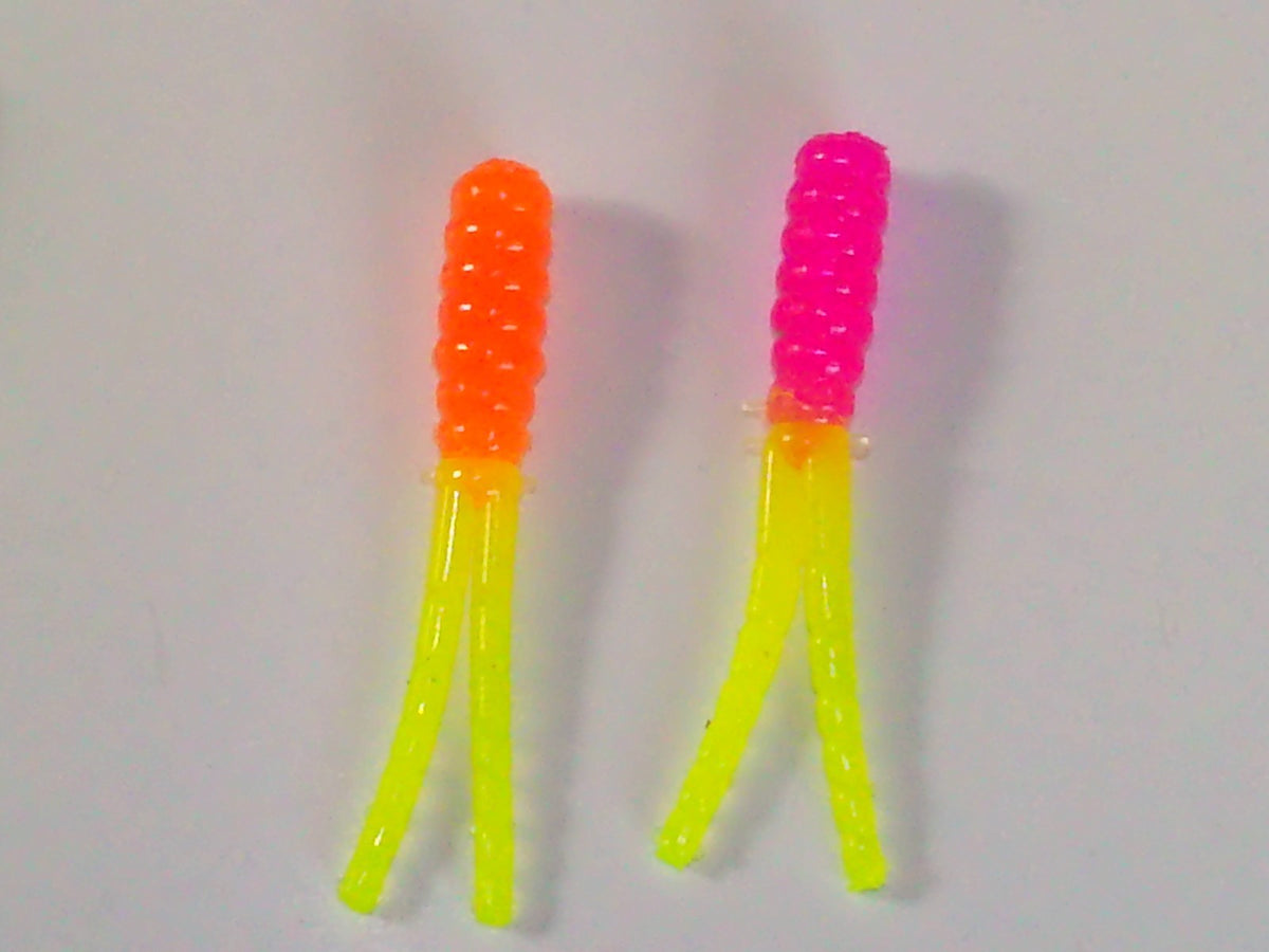 Soft Plastic Fishing Lures Set - 75-2 Inch Crappie Spin Grubs Multiple Colors