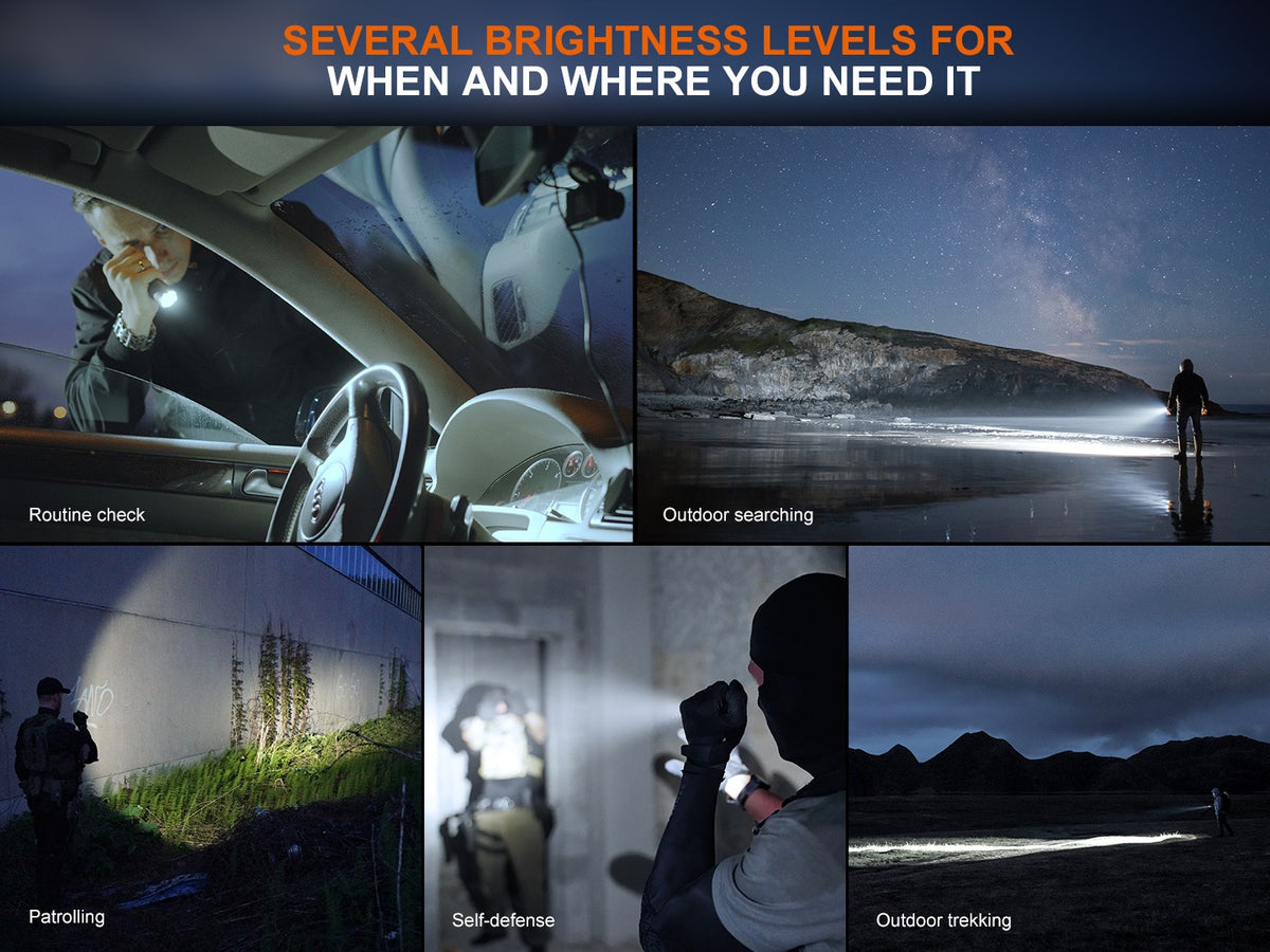 Rechargeable Tactical Flashlight 3600 Lumens Waterproof LED Torch for Law Enforcement