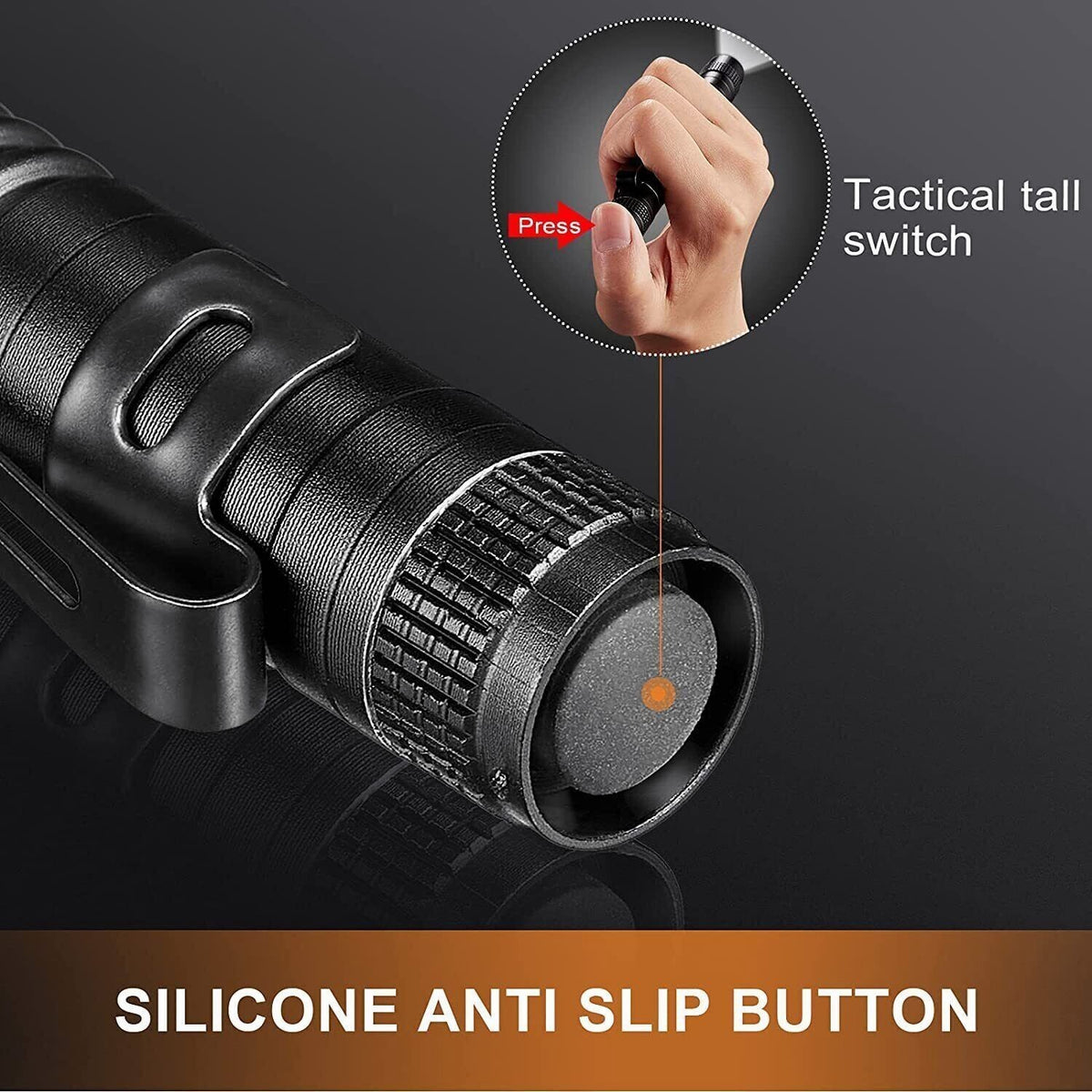 Mini LED Flashlight Keychain Set - Portable Torch Clip for Outdoor Use