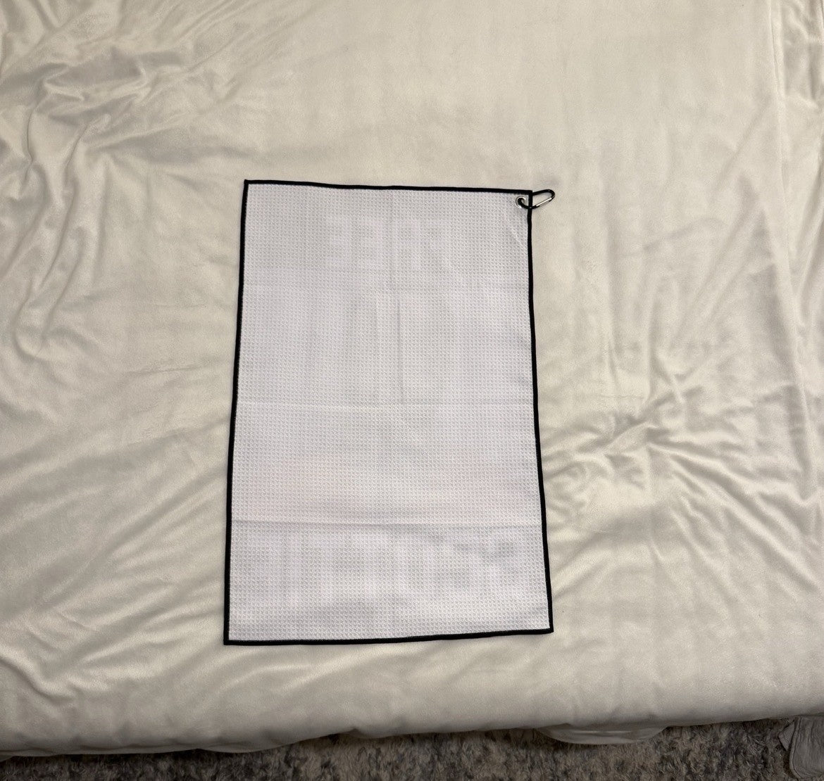 Golf Towel with Carabiner Clip - Microfiber Wipe for Clubs & Balls
