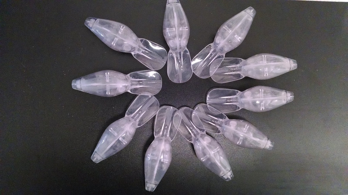 10 Pcs Unpainted Rattling Fishing Lure Blanks - Pre Rapala Wiggle Wart Reborn