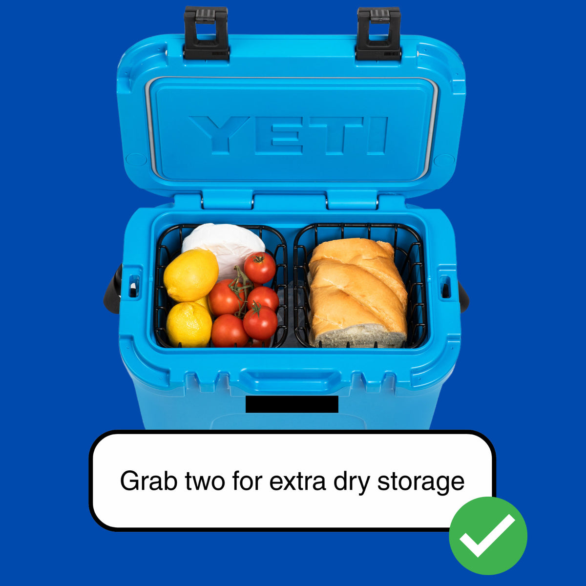 Yeti Roadie 15 Cooler Basket - Steel Wire Dry Goods Organizer Accessory