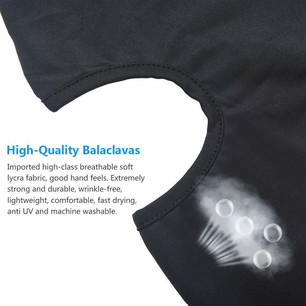 Men's Lightweight Balaclava Face Mask for Ski Motorcycle & Winter Sports - Black 3 Pack