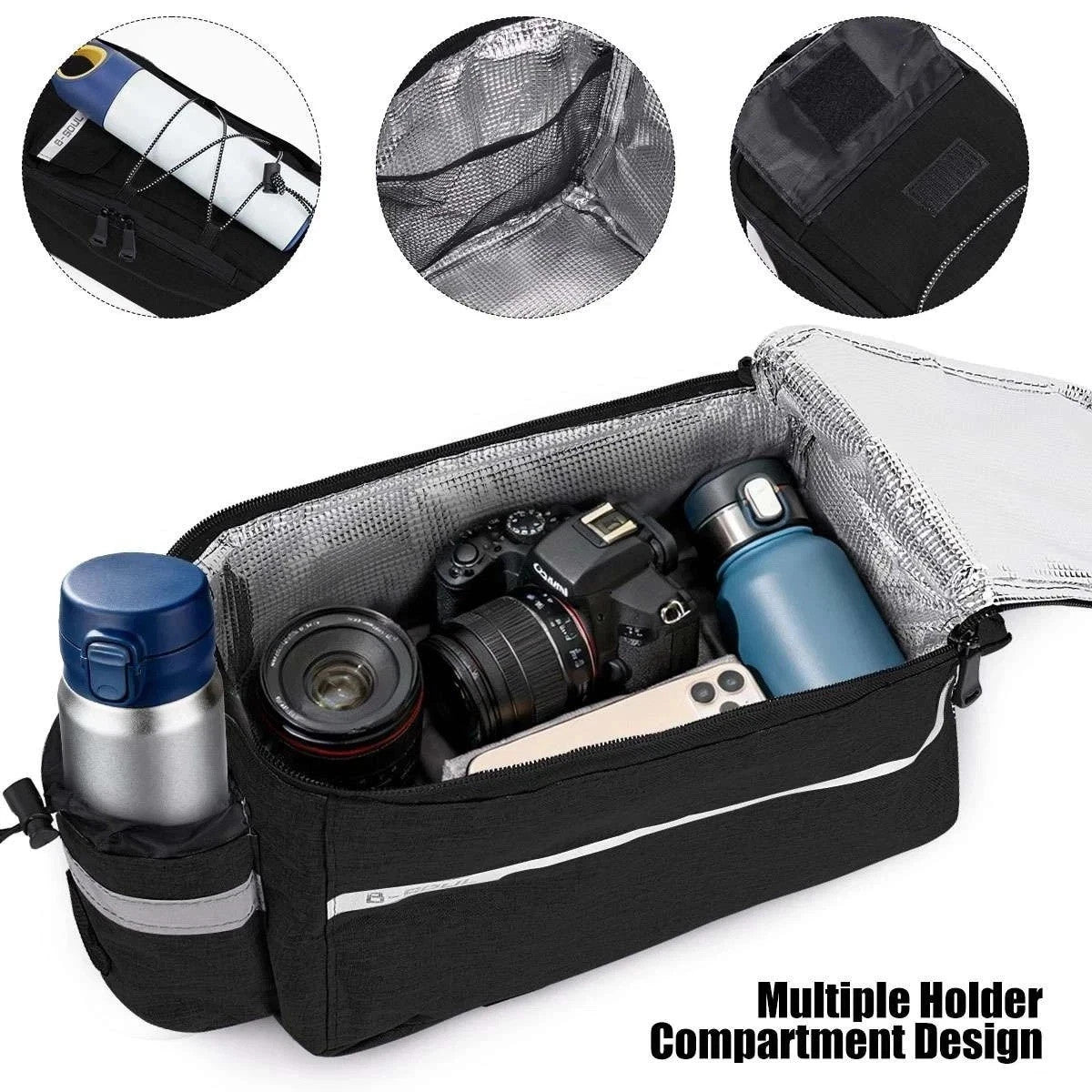 Waterproof Bicycle Rear Seat Storage Bag Pannier Saddle Rack Trunk