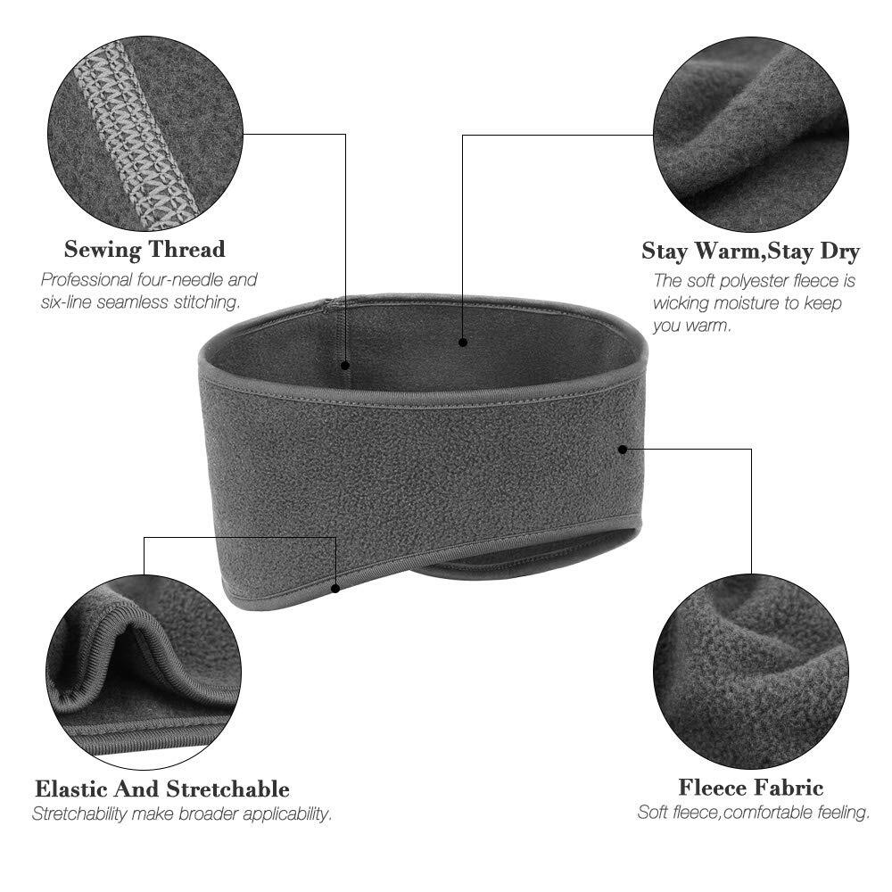 Unisex Winter Fleece Ear Warmer Headband - Sports & Outdoor