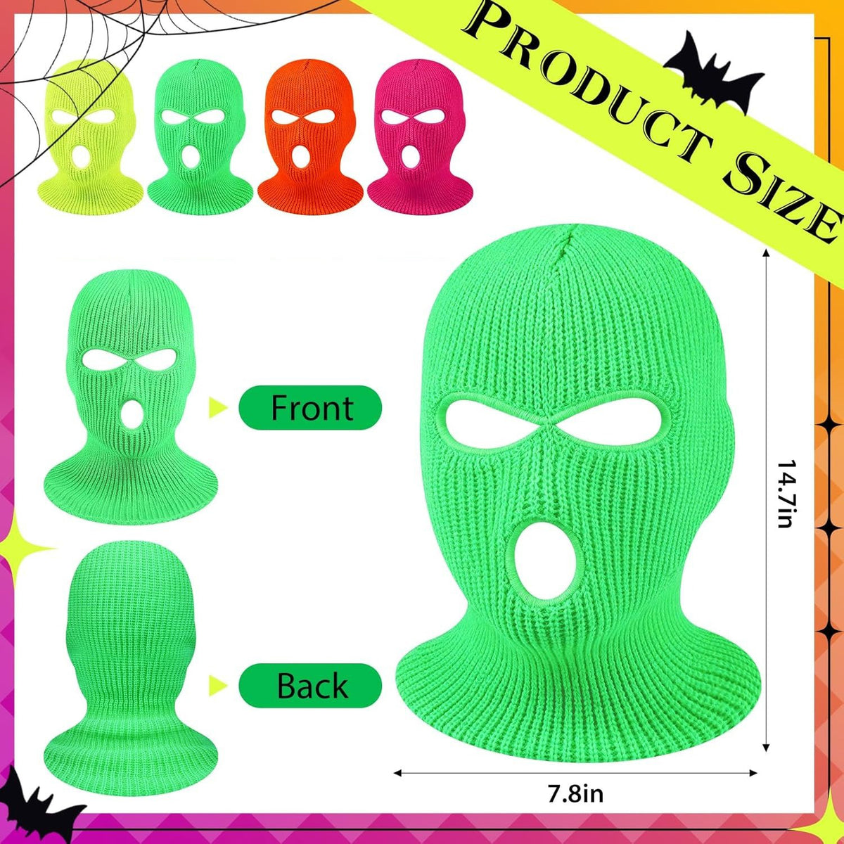 Winter Balaclava Ski Mask Face Cover for Men Women - Multiple Colors