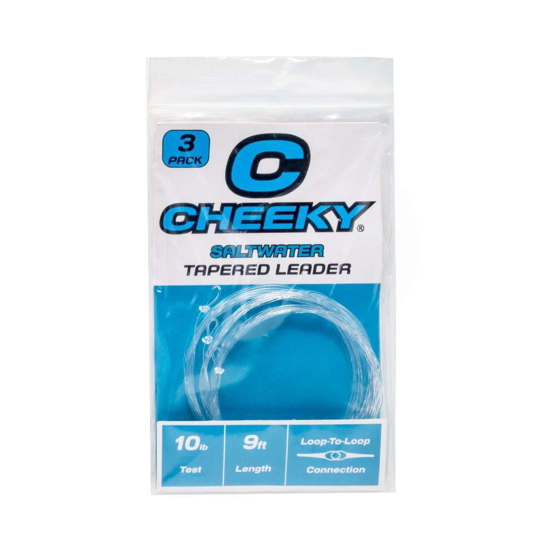 Saltwater Fly Leader Tapered 9ft Fishing Line for Bonefish, Tarpon, Snook & Redfish