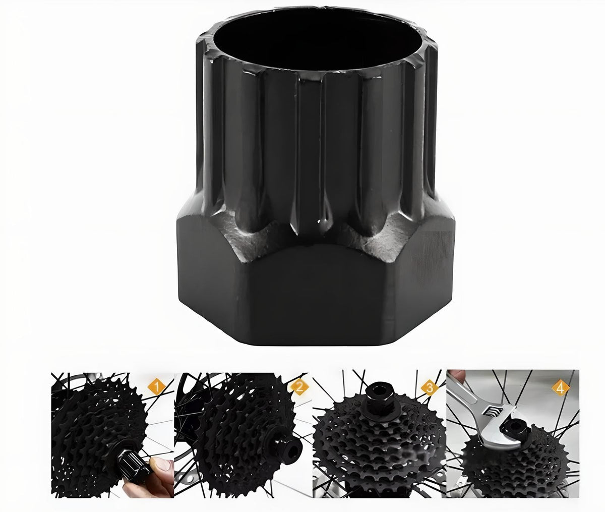 6-Piece Bicycle Repair Tool Set with Chain Breaker & Crank Extractor