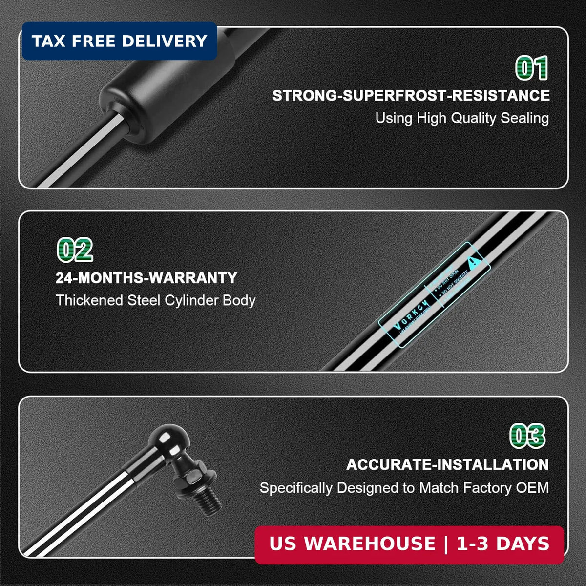 Rear Hatch Shock Struts for Subaru Legacy Outback 2010-2014 - Gas Springs Pack of 2