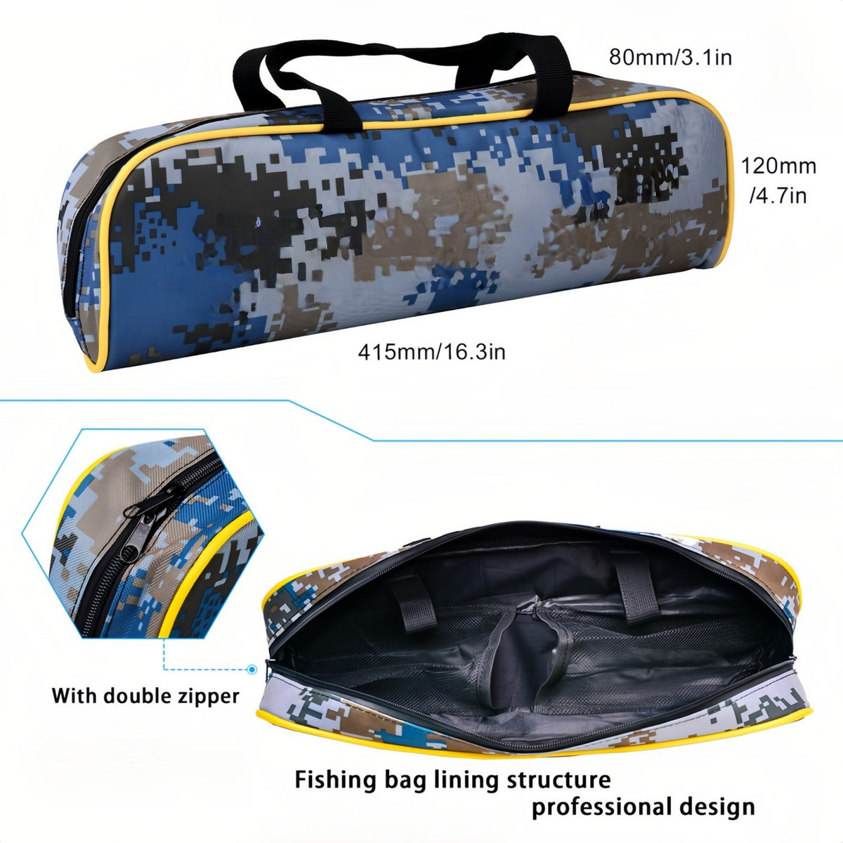 Telescopic Fishing Rod and Reel Bag Combo - Saltwater & Freshwater