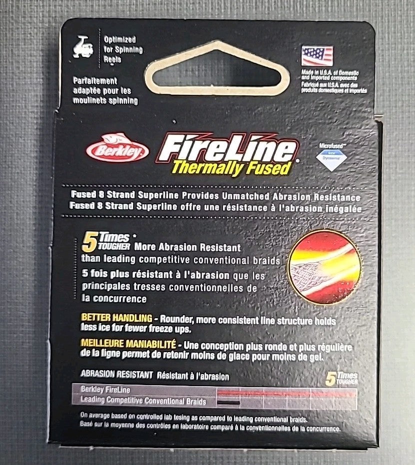 Ice Fishing Line 10lb Thermally Fused Tough Smoke Color 50 Yards