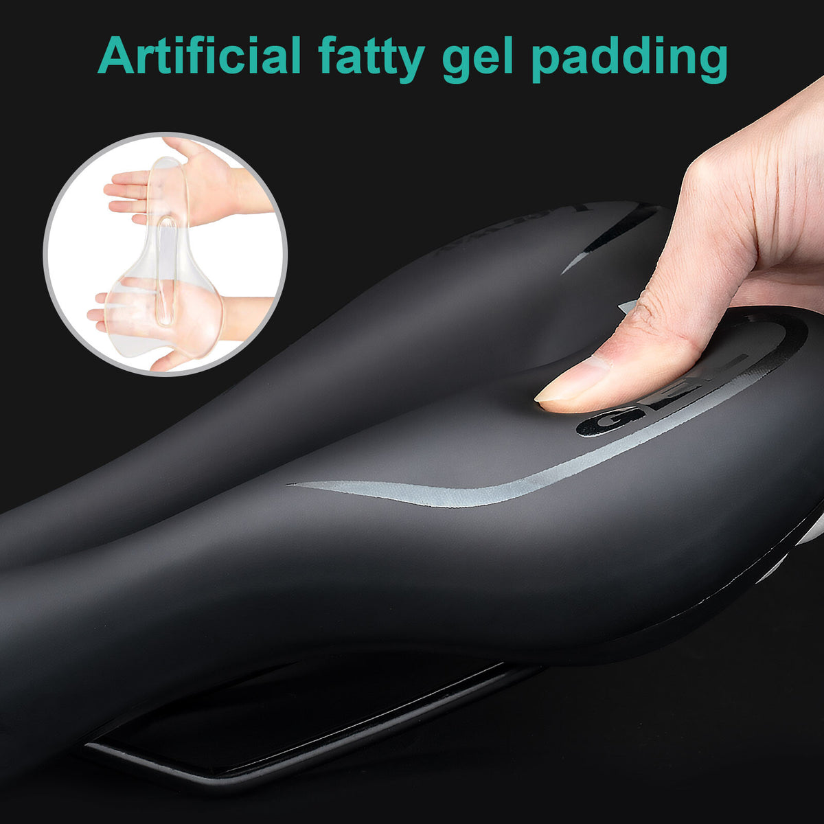 Comfort Gel Bike Saddle for Mountain and Road Bicycles Waterproof