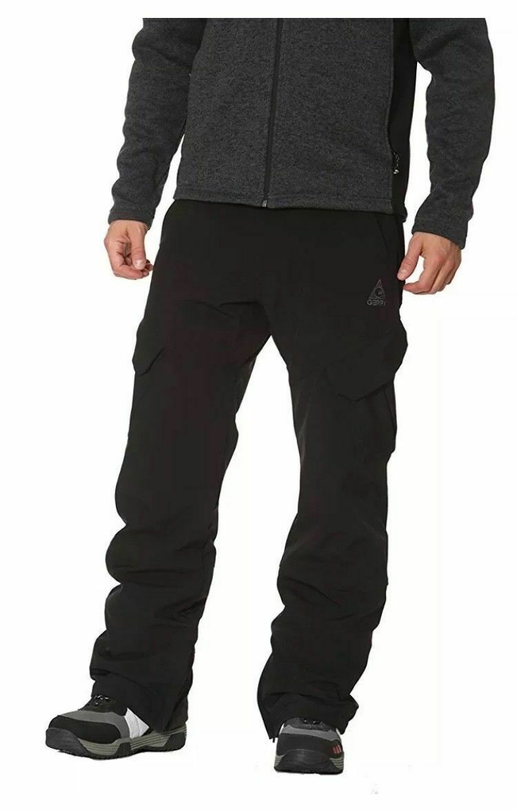 Men's Ski Snow Pants with 4-Way Stretch and Warm Fleece Lining