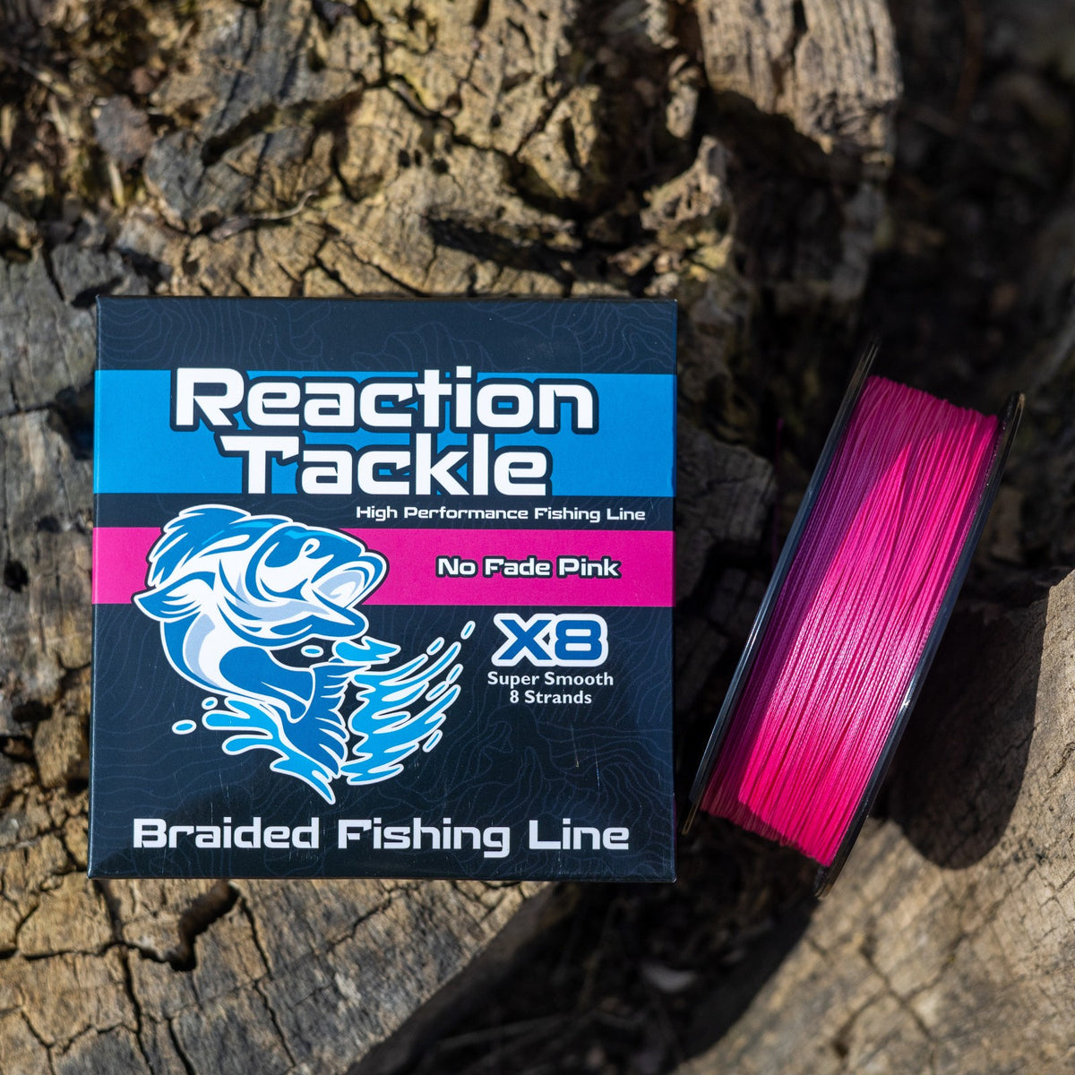 Braided Fishing Line No Fade Pink 8 Strand High Performance Saltwater & Freshwater