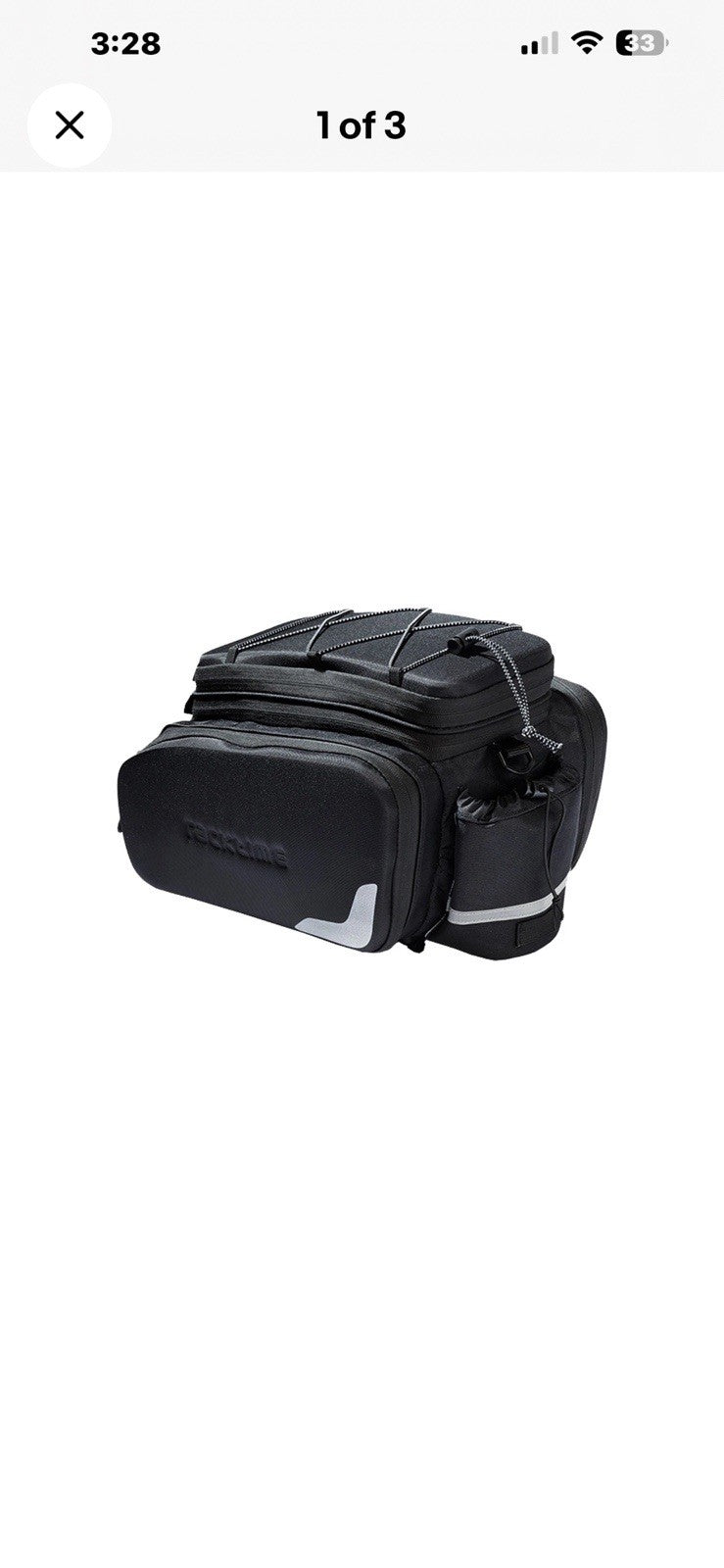 Bike Pannier Trunk Bag with Snapit Closure for Cycling Storage
