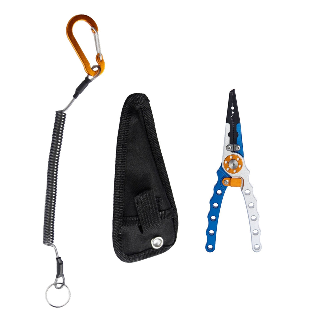 Aluminum Fishing Pliers with Braided Line Cutter and Hook Remover