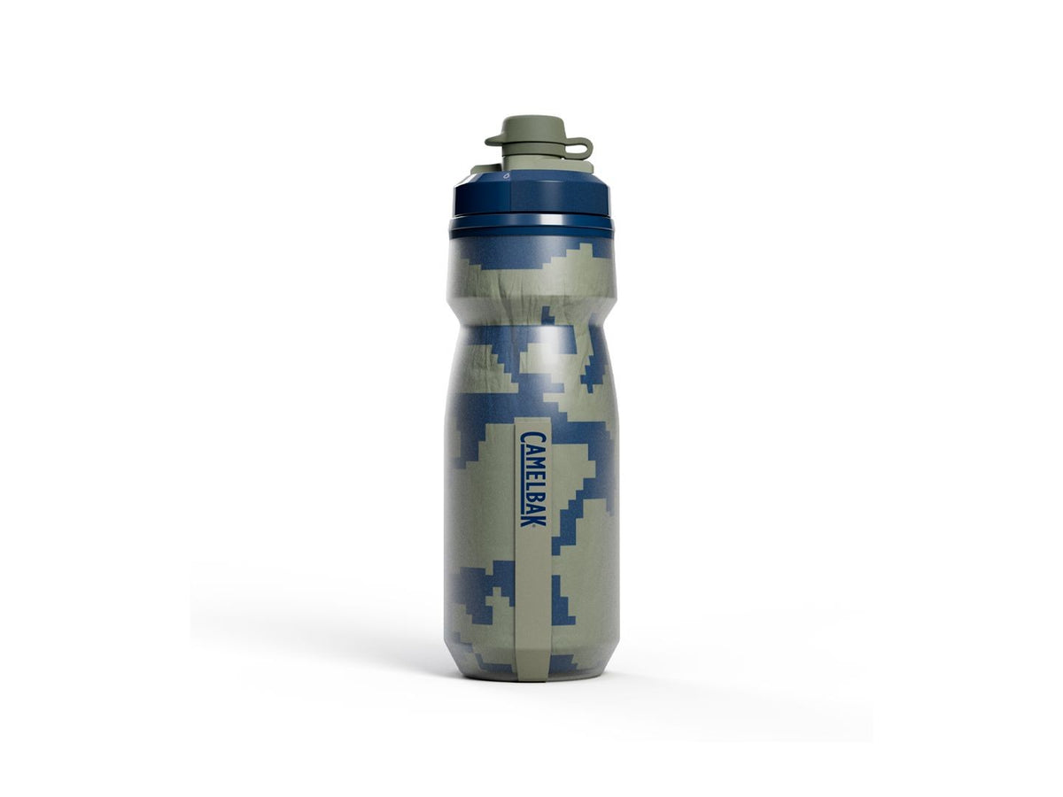 Insulated 21oz Water Bottle with Mud Cap - Blue, Leak-Proof, Double-Walled