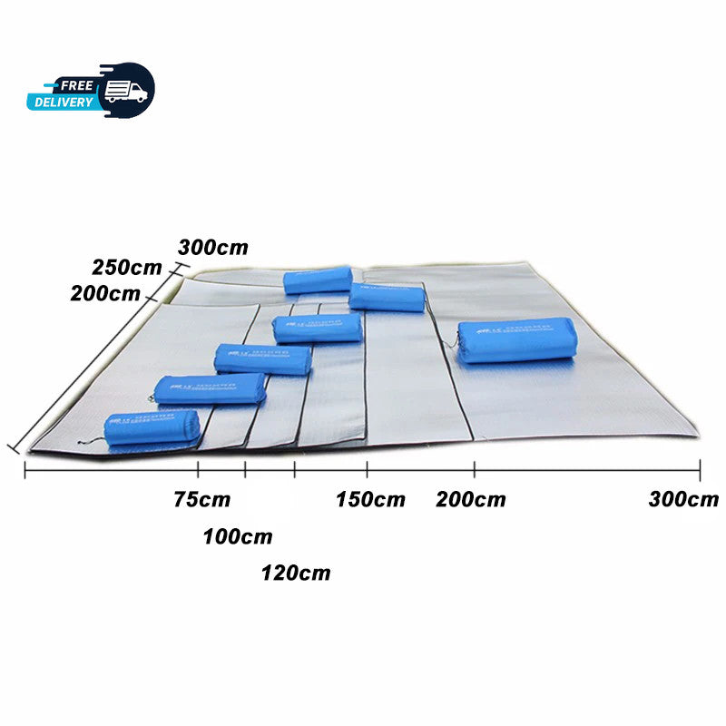 Camping Foam Mat with Aluminum Foil Insulation for Outdoor Use